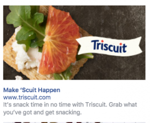 Triscuit Facebook Ad